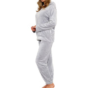 A2Z Womens Pyjamas Soft Warm Fleece Twosie Adults Hooded Long Sleeves Pyjamas 2 Piece Gift Set Size S-2XL