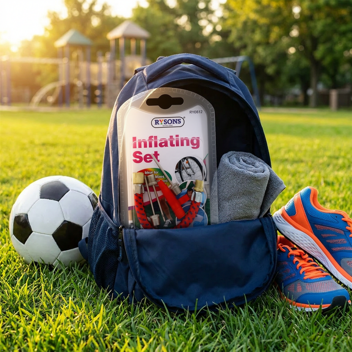 A2Z Inflating Set with Multi-Purpose Needles and Flexible Ball Pump Needle Kit