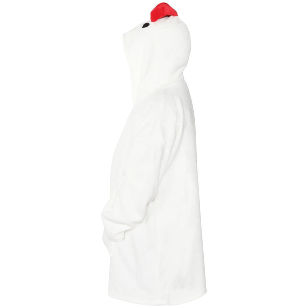 Kids Girls Boys Xmas Snowman Snuggle Christmas Oversized Hoodie Wearable Blanket