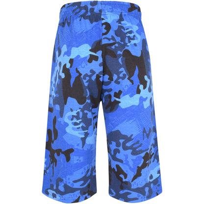A2Z 4 Kids Boys 100% Cotton Shorts Comfort Stretch Camo Blue Pants Trendy Casual Summer Cool Lightweight Shorts For Boys Age 5 6 7 8 9 10 11 12 13 Years