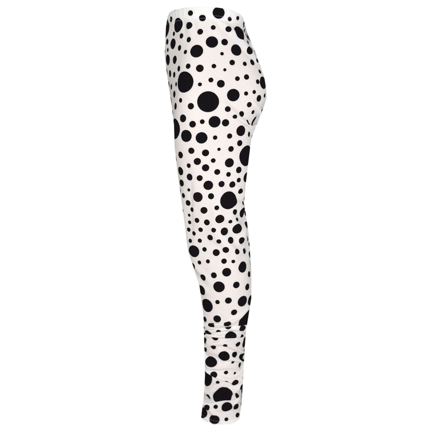 Girls Dresses Kids Black Polka Dot Print Crop Top Legging Midi Skater Dress 7-13