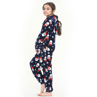 Kids Girls Boys A2Z Onesie One Piece Soft Fluffy Santa Claus Xmas Costume 7-13Yr