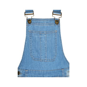 Kids Girls Denim Stretch Dungaree Shorts Jumpsuit Playsuit All In One 7-13 Years