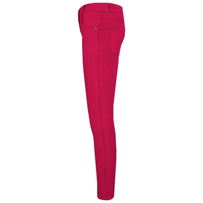 Kids Skinny Jeans Girls Stretchy Jeggings Fit Pants Coloured Trousers 5-13 Years