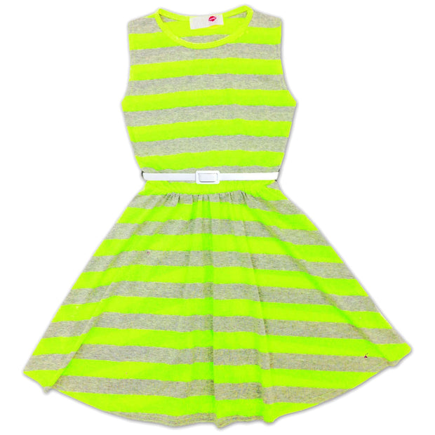 Kids Girls Skater Dress Party Dresses With Free Belt For Children�New�Age�2-13 - A2Z 4 Kids