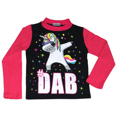 Kids Girls Pyjamas Dabbing Unicorn #Dab Floss Lounge Wear Nightwear PJS 5-13 Yrs