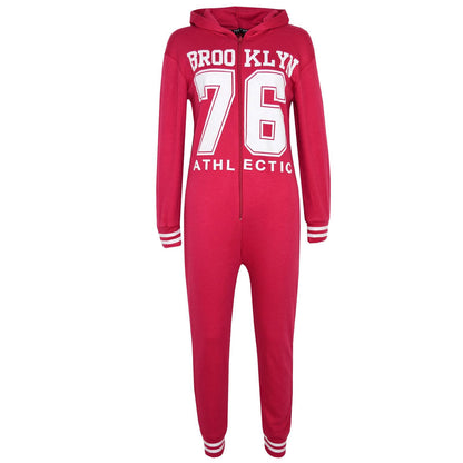 A2Z Onesie One Piece Kids Girls Boys Brooklyn Print Pyjamas Costume Gifts
