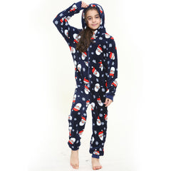 Kids Girls Boys A2Z Onesie One Piece Soft Fluffy Santa Claus Xmas Costume 7-13Yr