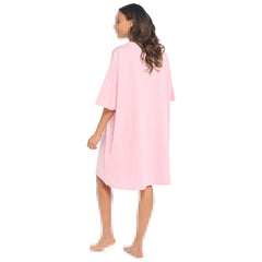 Ladies Oversized Nighties Short Sleeve Nigtshirt Women Casual Baggy Lounge Tee