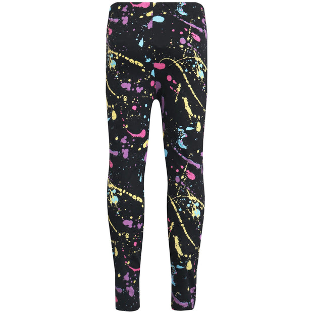 A2Z 4 Kids Girls Legging Designer's Pastel Splash Print Fashion Party Dance Full Length Leggings New Age 5 6 7 8 9 10 11 12 13 Years