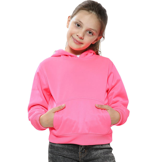 A2Z 4 Kids Girls Sweat Shirt Tops Designer's Casual Plain Neon Pink Pullover Sweatshirt Fleece Hooded Jumper Coats New Age 2 3 4 5 6 7 8 9 10 11 12 13 Years