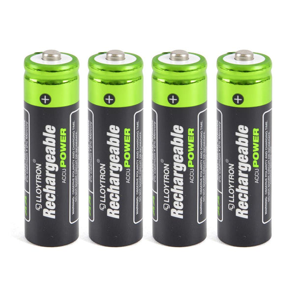 A2Z NiMH Rechargeable Accu Power Battery 800mAh Lasts Long AA Size Pack of 4