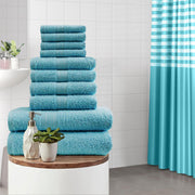 Luxurious 10 Piece Towel Bale Set 2x Bath Towels (66x118cm) 4x Soft and Absorbent Hand Towels (51x81cm) and 4x Cozy Face Towels (30x30cm) 500 GSM 100% Cotton Towels Available in 1 Pack adn 2 Pack Options - A2Z 4 Kids