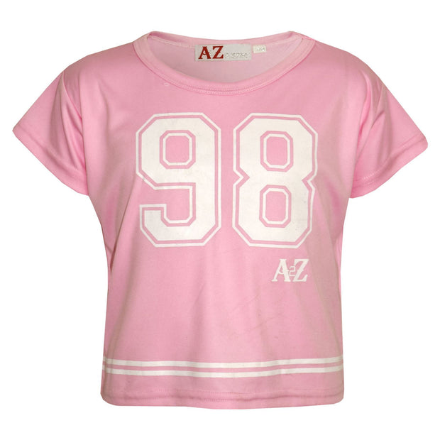 A2Z4Kids Girls Top Kids 98 Print Stylish Fashion T Shirt Crop Top New Age 5-13Yr