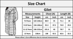 Kids Girls Fashion Oversized Gilet Long Line Jacket Long Sleeveless Coat 7-13 Yr