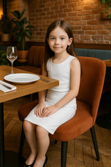 Kids Girls Plain Pencil Skirt Trendy Summer Clothing Sets Age 5-13 Years