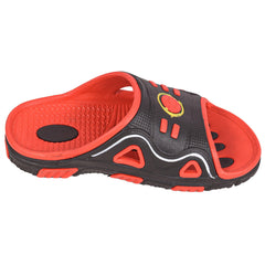 Mens Open Toe Sliders Slip On Beach Sandals Anti-Slip Pool Slides House Slippers