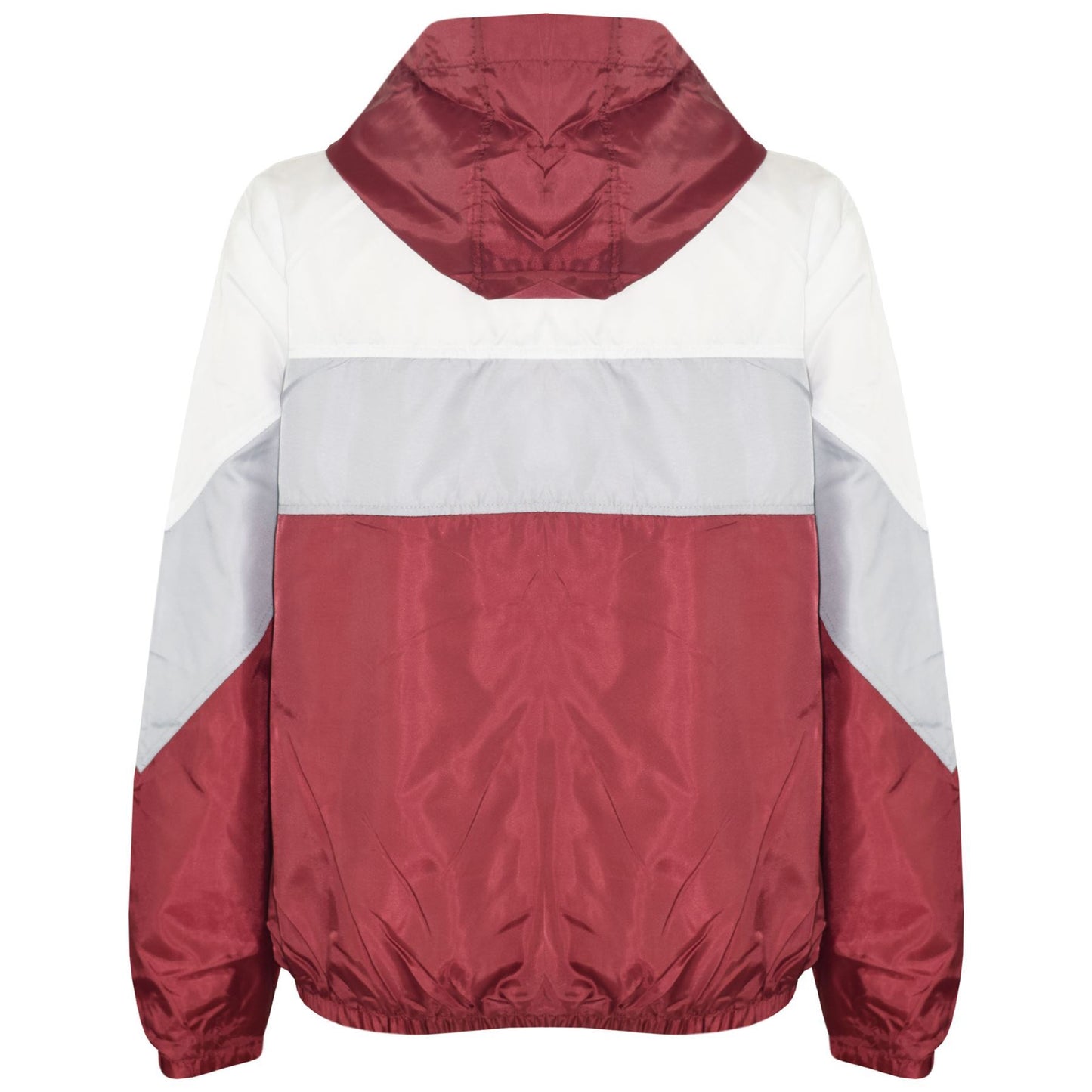 A2Z 4 Kids Windbreaker Waterproof Wine Raincoat Jackets Contrast Panels Shower Resistant Lightweight Hooded Coat For Kids Girls & Boys New Age 5-13 Years