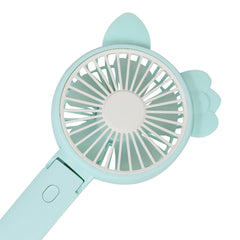 A2Z 4 Kids Portable Mini USB Fan Rechargeable Cute Animal Ears Pink/Blue Fan