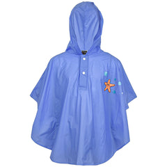 Kids Girls Boys Waterproof Rain Poncho Lightweight Hooded Reusable Raincoat
