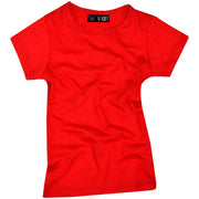 Kids Girls T Shirts Cotton Plain School T-Shirt Top New Age 2-13 Yr - A2Z 4 Kids