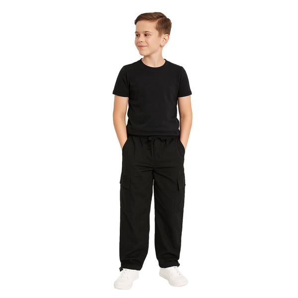 A2Z 4 Kids Boys Girls Cargo Trousers Nylon Utility Pants Adjustable Hem Drawcord