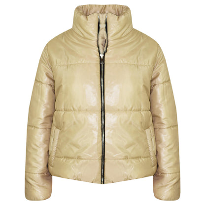 Girls Jacket Kids Wetlook Cropped Padded Quilted Puffer Bubble Jackets Coat 5-13