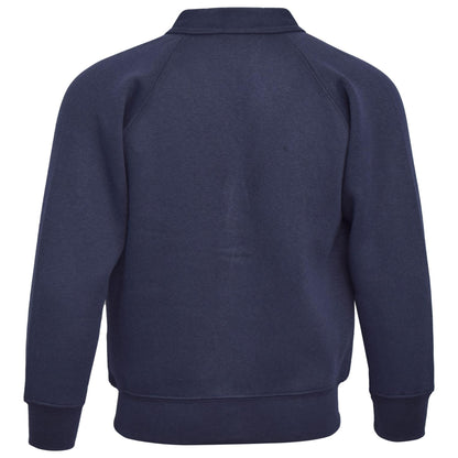 Kids Girls Scouts School Uniform Cardigan Long Sleeve Sweat Knitted Cardigan