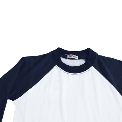 Kids Boys Girls T Shirts Plain Baseball Long Raglan Sleeves Sports Tees 2-13 Yrs