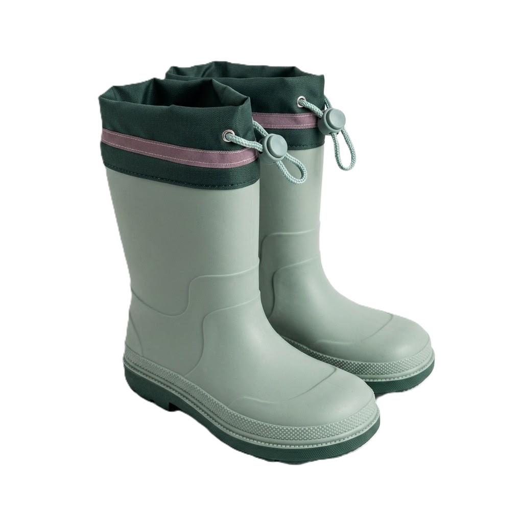 Kids Waterproof Wellington  PVC Rain Wellies Adjustable Warm Lined Non Slip Sole