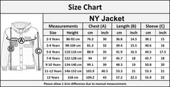 A2Z 4 Kids Girls Boys Baseball NY ATHLETIC Hooded Trending Jacket Age 5-13 Years