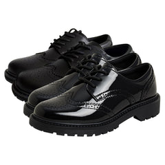 A2Z Girls Teens Ladies Brogue School University Office Lace Up PU Leather Shoes