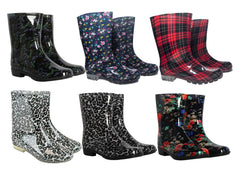 A2Z Ladies Anti-Skid Waterproof PVC Wellies Lightweight Women Wellington Boots