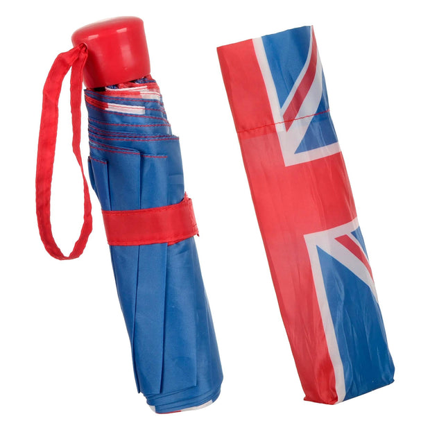 A2Z Union Jack Supermini Umbrella Weather Resist Compact UK Flag Folding Brolly - A2Z 4 Kids