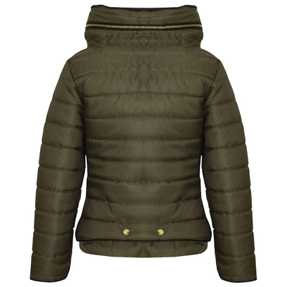 A2Z 4 Kids Girls Jacket Kids Stylish Padded Olive Puffer Bubble Fur Collar Quilted Warm Thick Coat Jackets Age 3 4 5 6 7 8 9 10 11 12 13 Years