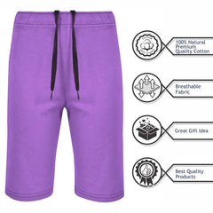 Kids Girls 100% Cotton Shorts Casual Chino Shorts Knee Length Summer Lightweight
