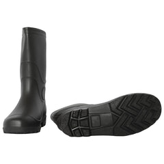 A2Z Mens Waterproof PVC Rainboot Durable Anti-Slip Dark Grey Wellies for Outdoor
