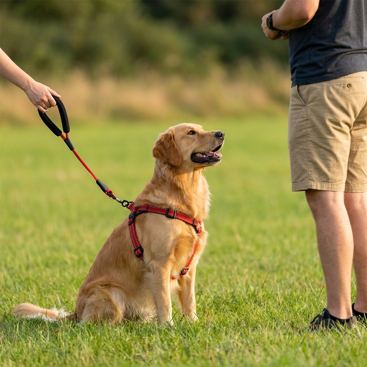 A2Z Dog Collar Harness And Lead Set Reflective Adjustable Walking Set