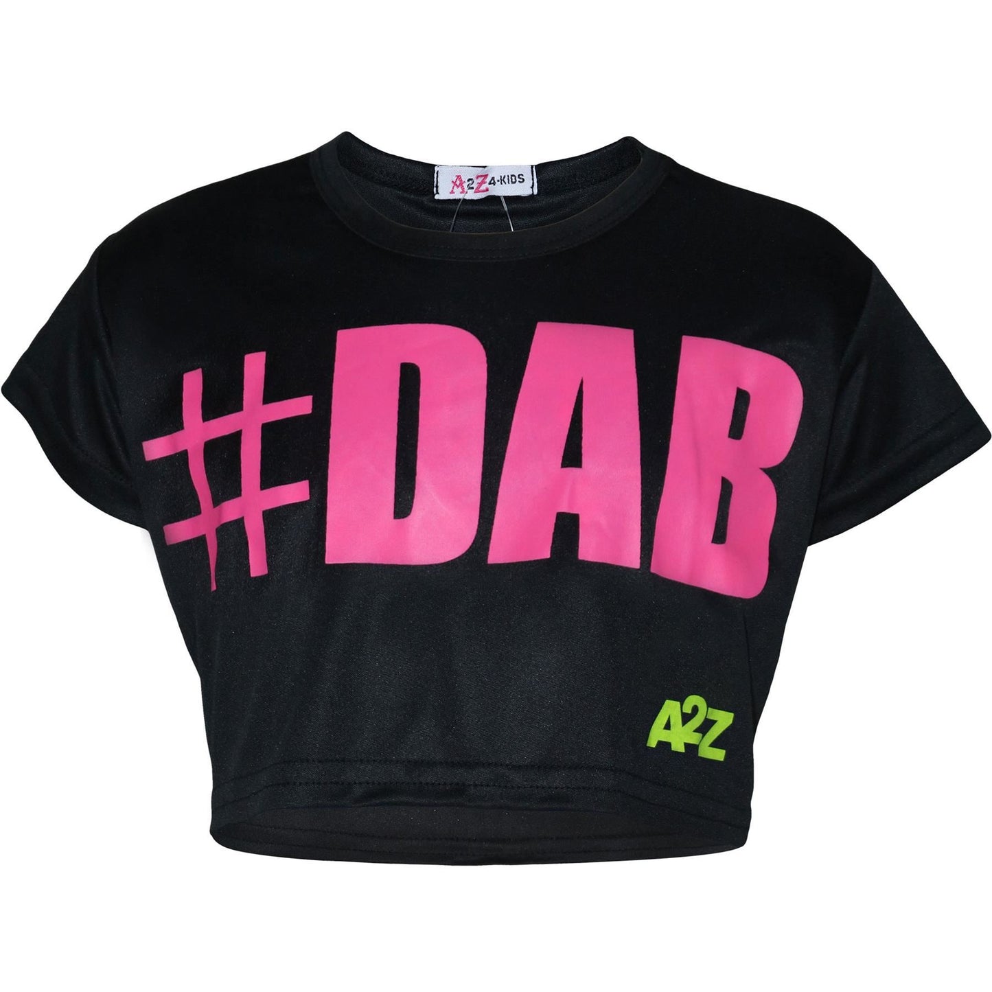 Kids Girls Crop Top #DAB Stylish Floss Fashion Trendy T Shirt Tops Tees 5-13 Yr