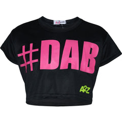 Kids Girls Crop Top #DAB Stylish Floss Fashion Trendy T Shirt Tops Tees 5-13 Yr