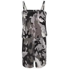 Kids Girls Plain Color Playsuit Trendy Summer All In One Jumpsuit New Age 5-13 Y