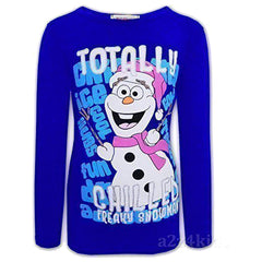 A2Z 4 Kids Girls Christmas Xmas T Shirt Totally Chilled Fashion Age 3-10 Yrs