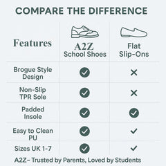 A2Z Girls Teens Ladies Brogue School University Office Lace Up PU Leather Shoes