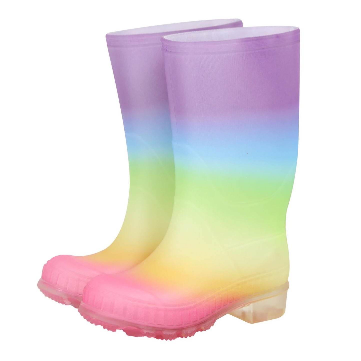 A2Z 4 Kids Girls Rainbow Wellies Waterproof PVC Rain Boots Wellington Snow Boot
