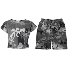 A2Z 4 Kids Girls Crop Top Shorts Summer Outfit Short Set Age 7-13 Years
