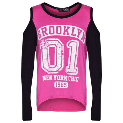 Girls Top Kids Brooklyn #01 Print Trendy Top & Fashion Legging Set 7-13 Years