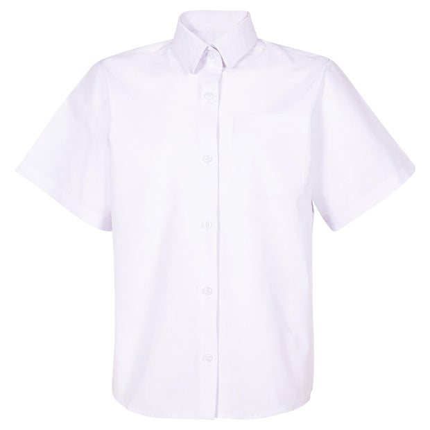 Kids Girls 2 Pack School Uniform Shirts Regular Fit Soft Feel School Shirts 3-16