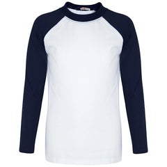 Kids Boys Girls T Shirts Plain Baseball Long Raglan Sleeves Sports Tees 2-13 Yrs
