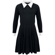 A2Z 4 Kids Girls Skater Dress Long Sleeves Peter Pan Collar Soft Comfortable Party Fashion Skater Dresses Age 7-13 Years - A2Z 4 Kids