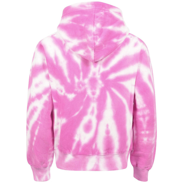 A2Z 4 Kids Girls Tie Dye Printed Pink Fleece Hoodie Zip Up Style Hooded Zipper Age 5-6, 7-8, 9-10, 11-12 & 13 Years